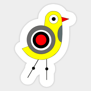 Yellow bird Sticker